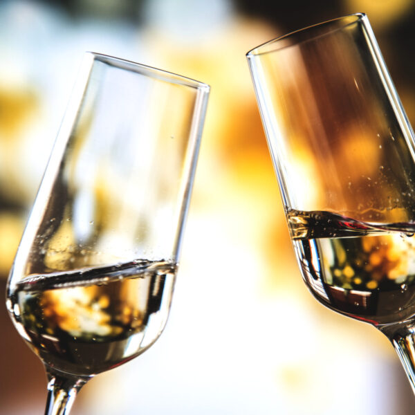 Two glasses of sparkling wine Two glasses of sparkling wine