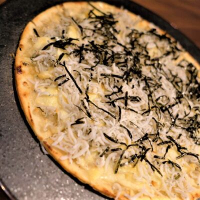 しらすと大葉のピザ