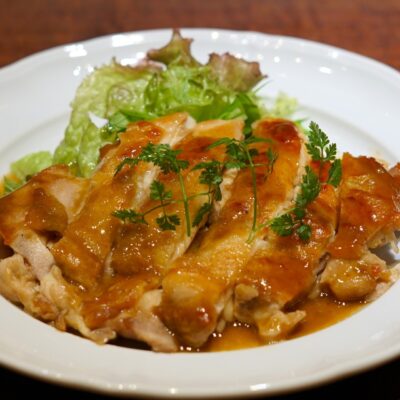 鶏ももアンチョビバター醤油